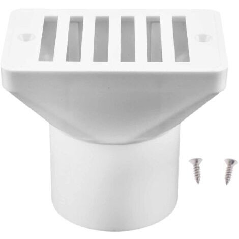 Accessoires de tuyau d'eau de piscine de remplacement carré de drain de plancher de crépine de piscine accessoires de remplacement de drain de plancher de trop-plein de 1,5 pouce
