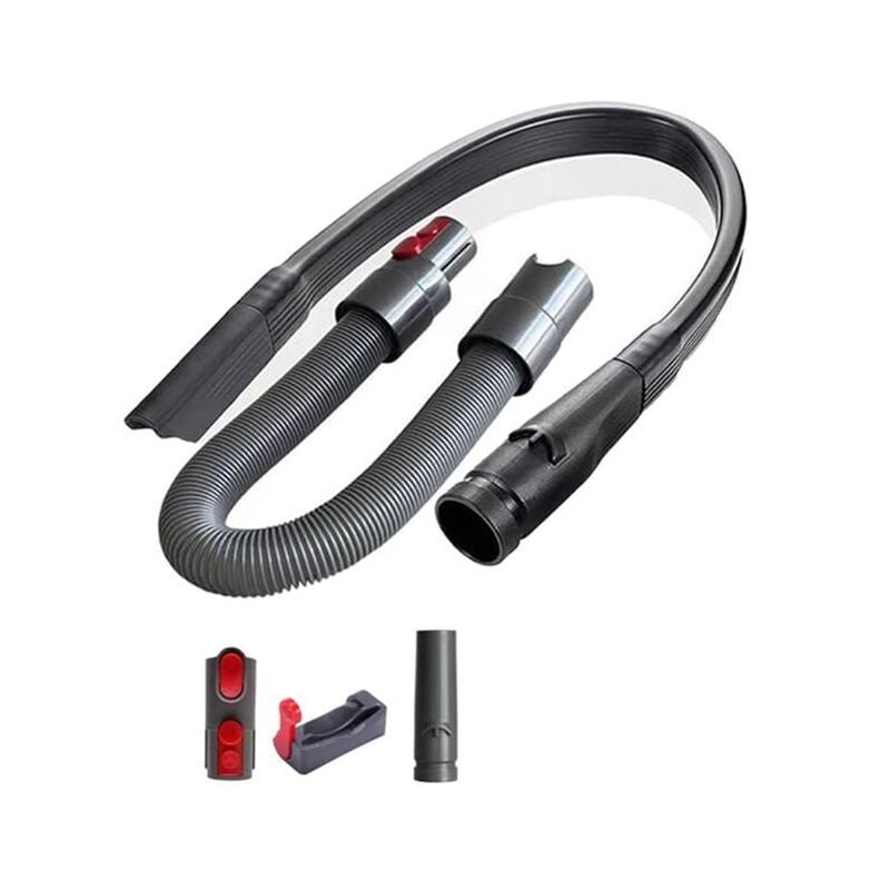 Forehill - Accessoires de Tuyau pour Dyson V7 V8 V10 V11 V15, Kit de Tuyau Adaptateur de Suceur Plat Flexible pour Nettoyer les Coins et