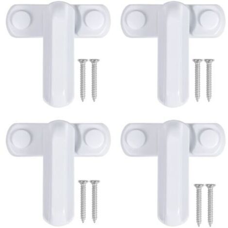 Accessoires de verrouillage pour fenêtres, boucle, verrou antivol, verrou en T en acier et plastique, fenêtre à battant, verrou de sécurité pour portes et fenêtres en alliage d'aluminium