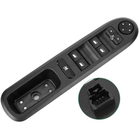 Accessoires de voiture de commutateur de commande de fenêtre cté conducteur gauche adaptés pour Peugeot 407 6D 6C 6E 6554.ER