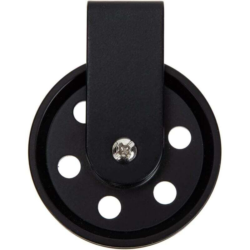 Accessoires D'Éclairage Extérieur Lustre Poulie Roue Pour Lampe Noir Vintage Poulie Câble Poulie Pendentif Luminaires Noir Poulie Roue Corde À Linge