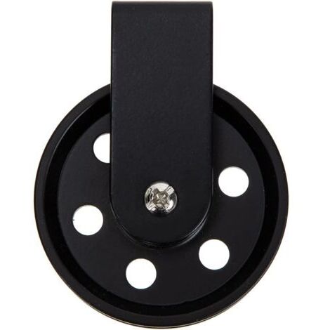 Accessoires D'Éclairage Extérieur Lustre Poulie Roue Pour Lampe Noir Vintage Poulie Câble Poulie Pendentif Luminaires Noir Poulie Roue Corde À Linge Poulie Rustique Poulie