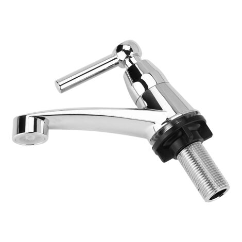 Accessoires d'évier de cuisine de bassin de salle de bains de robinet d'eau de robinet froid simple en plastique d'abs (droit G1/2)