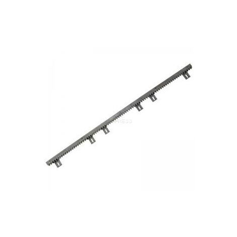 Nice – Crémaillère pour portail 25x20x1000 mm – Perforations en nylon – Armature métallique – Pour portails jusqu'à 500 kg