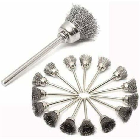 Accessoires Dremel - Kit 45pcs brosses métalliques en acier inoxydable pour nettoyage et polissage