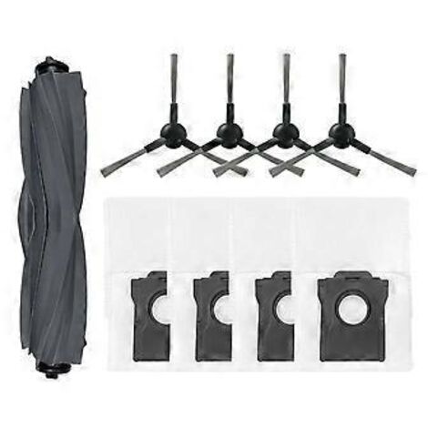 Accessoires et pièces de rechange pour aspirateur robot G30/G20 : brosse latérale en silicone, sac à poussière et remplacement