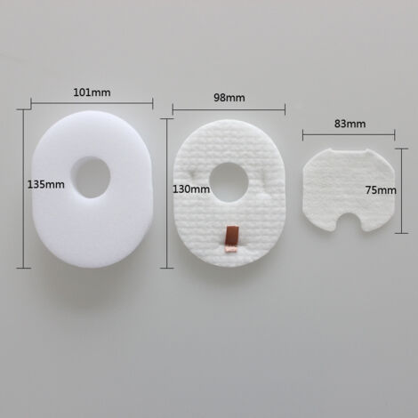 Accessoires, filtres et coton filtrant compatibles Jeberly pour aspirateurs HV300/HV310/UV450/XFFV300/HV301.