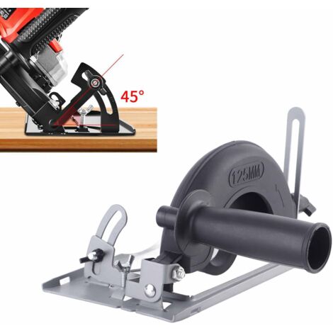 Accessoires Meuleuse Support de Coupe Sans Poussière Multifonction Base de Meuleuse avec Règle Guidage Pratique pour Meulage et Coupe - KZQ
