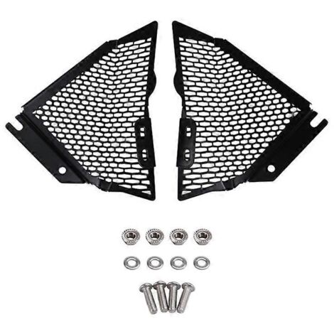 Accessoires moto : Filet de réservoir d'eau, grille de protection de radiateur, cache noir
