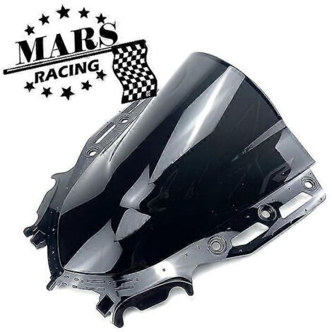 Accessoires moto, pare-brise sport de course, visière de protection compatible avec la nouvelle Yamaha YZF R15 V4 (2021-2022) - Noir