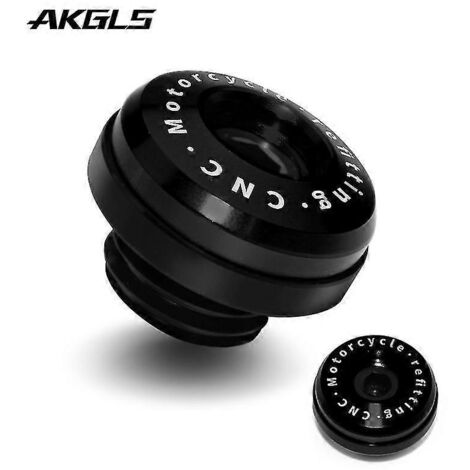 Accessoires moto pour Yamaha T-Max 500, T-Max 530, T-Max 530 SX/DX et T-Max 560 (2020-2021) : couvercle de bouchon de filtre à huile moteur et cache-boulon (noir).