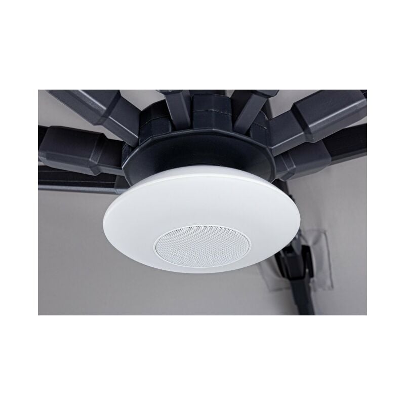 Lampe haut-parleur avec led pour parapluie