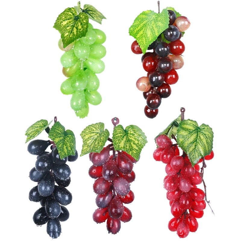 Accessoires photo 10 pièces Simulation de fruits Modèle Décoration Réaliste Raisins Modèle Accessoires Artificiels En Plastique Fruits Photo