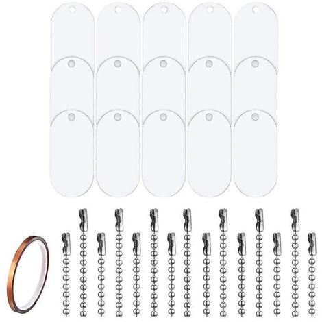 Accessoires pour animaux de compagnie - Lot de 31 étiquettes nominatives pour chiens, personnalisables par sublimation recto verso