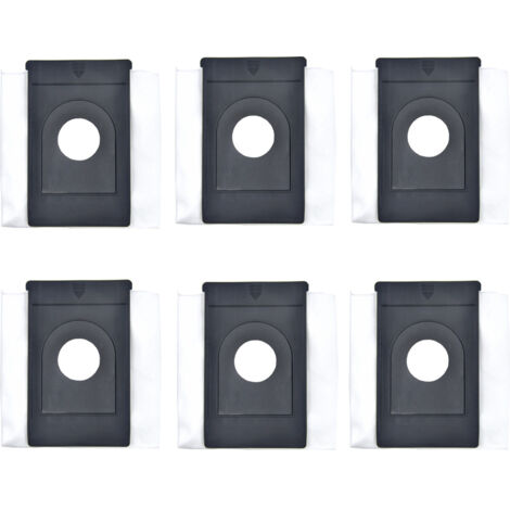 Accessoires pour aspirateur Proscenic Ultenic FS1 AC1 S3 : sacs à poussière pour autolaveuse, paquet de 6 sacs jetables avec filtration haute efficacité et fermeture automatique
