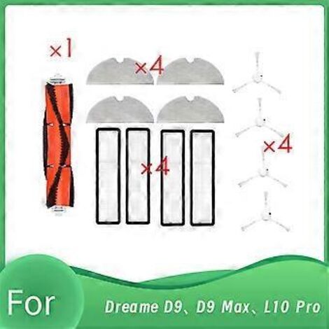 Accessoires pour aspirateur Robot Dreame D9/L10 Pro, 13 pièces