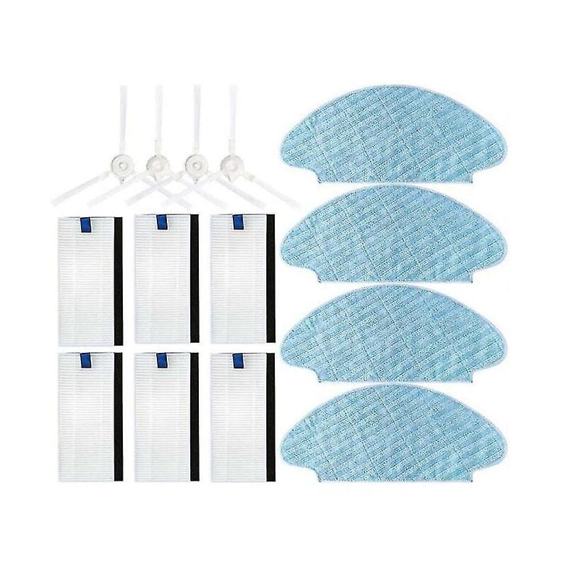 Fei Yu - Accessoires pour aspirateur robot Puppyoo R30 / pour Rg6825/rg6871/rg6875 Pièces Brosse latérale Hepa Fi