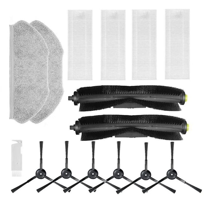 Accessoires pour aspirateur robot Qihoo 360 S10 X100 Max Brosse principale de rechange Brosse latérale Filtre Hepa