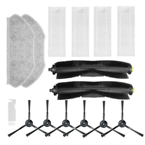 Accessoires pour aspirateur robot Qihoo 360 S10 X100 Max Brosse principale de rechange Brosse latérale Filtre Hepa