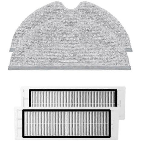 Accessoires pour aspirateur Xiaomi Roborock S5 Max/S50/S5/S6/S60 Pure/S5Max : chiffon de nettoyage, filtre HEPA et pièces détachées.