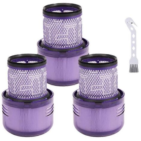 Accessoires pour aspirateurs Dyson V11, SV17, SV14, SV22 : filtres de rechange lavables et réutilisables.