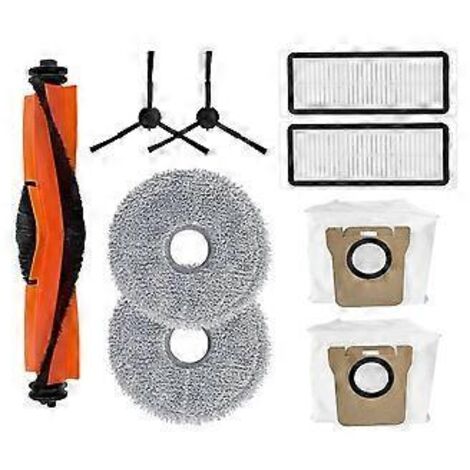 Accessoires pour aspirateurs robots Bot L20 Ultra / L30 Ultra / X20 Pro : brosse latérale principale, filtre, chiffon de nettoyage, sac à poussière