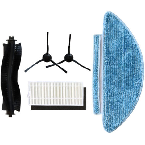 Accessoires pour aspirateurs robots Tikom L9000/Lubluelu SL60D/Laresar L6 : filtre, serpillière, brosse rotative