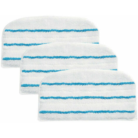Accessoires pour balais vap, 3 patins microfibre pour nettoy vap, 17.5 x 30.5 cm, Compatibles avec balais vap BLACK+DECKER, FSM1610,FSM1630,FSM1300, SMH1621 etc