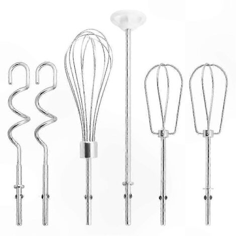 Accessoires pour batteurs à main KitchenAid : fouet en acier inoxydable, fouet ballon, bâtonnet mélangeur et crochets pétrisseurs