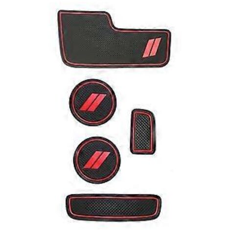 Accessoires pour Durango 2014-2020 : inserts anti-poussière pour porte-gobelets, tapis de rangement pour vide-poches de portières, tapis de console centrale