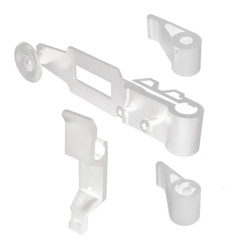 Accessoires pour Espagnolette de Volet Battant Système de Fermeture pour Volet battant et Persienne Blanc mat en matière Polyamide Résistante Longue