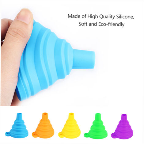 Accessoires pour imprimante 3D : entonnoir pliable en silicone, filtre à résine en acier inoxydable pour reverser la résine dans le flacon (compatible avec les imprimantes 3D ANYCUBIC Photon Sparkmake