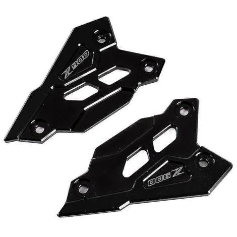 Accessoires pour Kawasaki Z900 (2017-2023) : protège-pédales arrière, plaque de talon, accessoires décoratifs – Noir