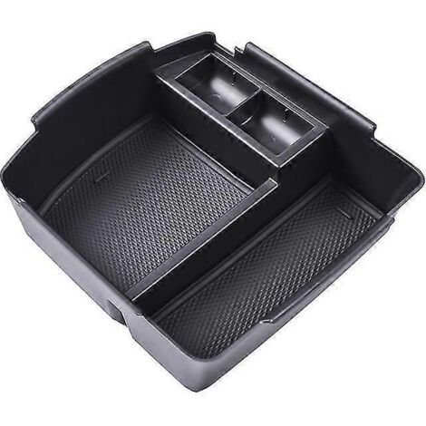 Accessoires pour Kia Seltos 2020-2023 : Organisateur de console centrale, plateau, boîte de rangement pour accoudoir central et porte-monnaie (noir)