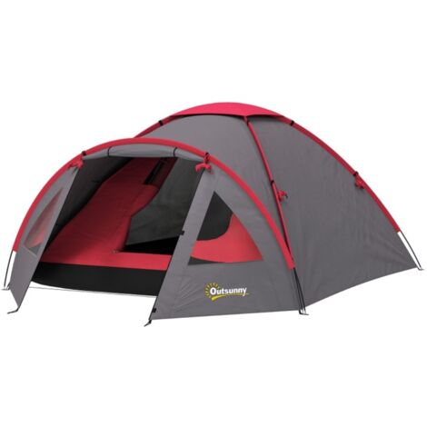 Accessoires pour kiosque, barnum, tonnelle, arche et store banne-Tente-Dôme-3P-Hydrofuge-UV50-Auvent-2000mm-315x215x130(cm)