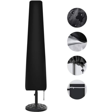 Accessoires pour parasol : housse de parasol déportée, tissu Oxford 210D, anti-poussière et protection UV (280 cm - 308145 cm)