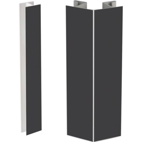 Accessoires Pour Plinthes De Cuisine Joints D’Angle Flexibles Avec Angles Réglables De -90º À +90º Comprend Un Joint Central (Noir H150)