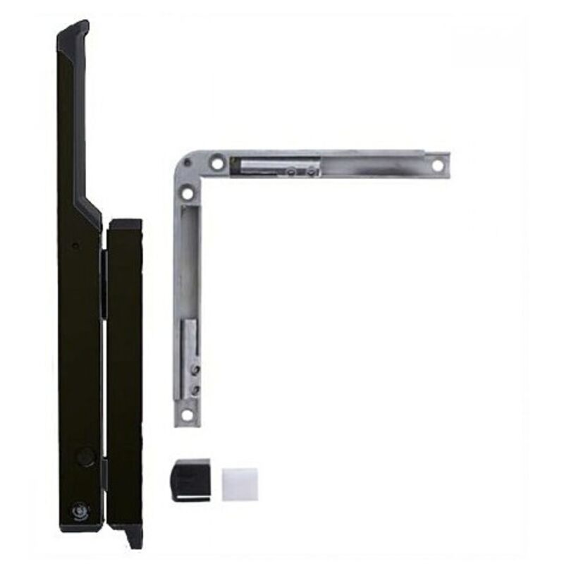 Geze - Ferme-imposte à tringle rigide boite base OL90/95 + renvoi - noir