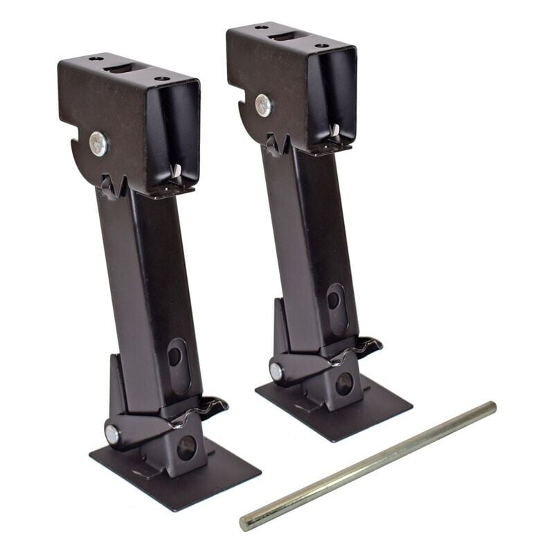 Shmshng - Accessoires pour remorque, 1 Paire crics stabilisateurs remorque, crics stabilisateurs télescopiques Pliables, crics stabilisateurs à