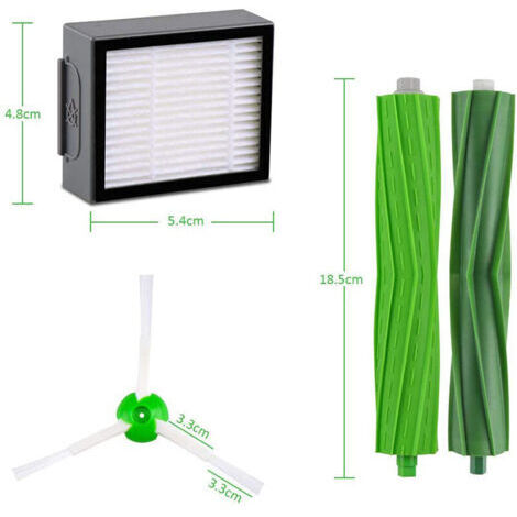 Accessoires pour robot de balayage iRobot Roomba Brosse pour aspirateur et kit d'accessoires