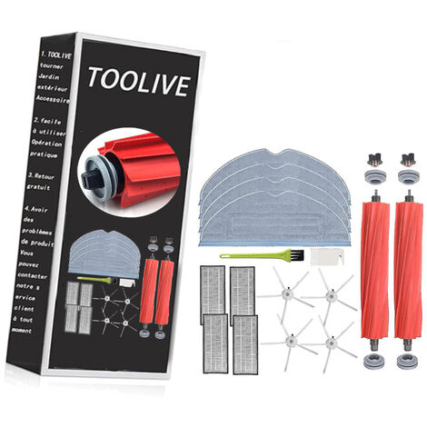 HURRISE Kit d'accessoires pour Roborock S7 MaxV Ultra Kit d'accessoires  d'aspirateur pièces de rechange pour Roborock S7 MaxV S7