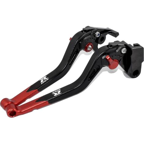 Accessoires pour Suzuki GSX-R1000 2005-2006 : leviers de frein et d'embrayage longs en alliage d'aluminium usiné CNC (rouge)