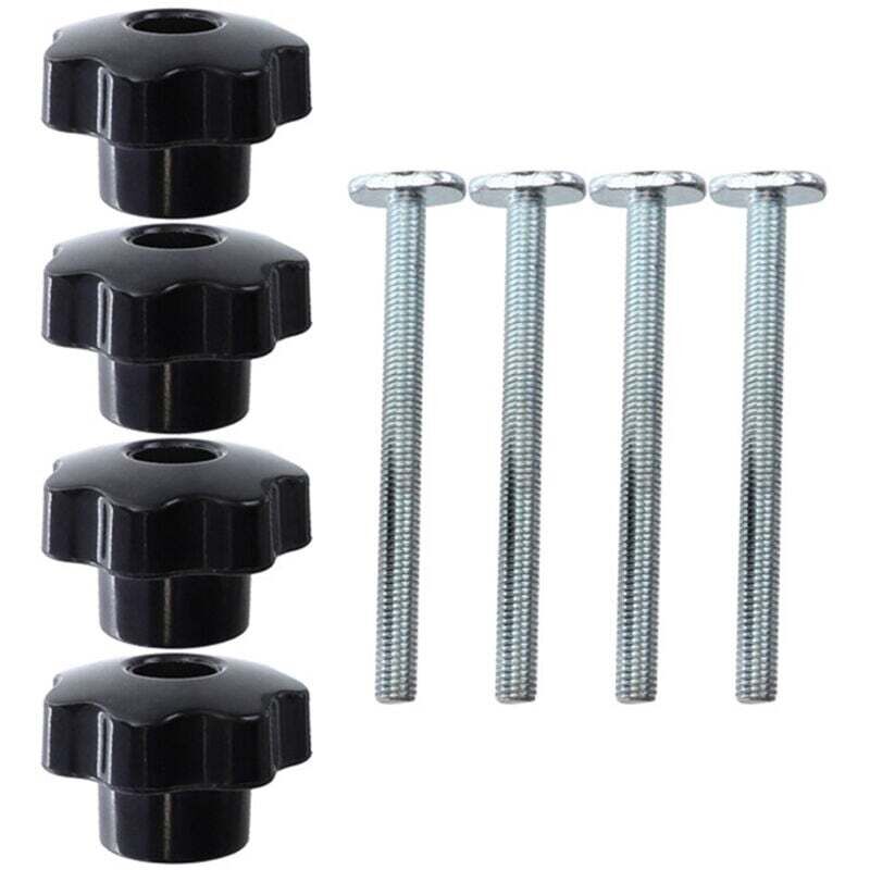 Image of Accessoires Rainure En T Pour Travail Du Bois 4 Poignées Et 4 Vis Incluses