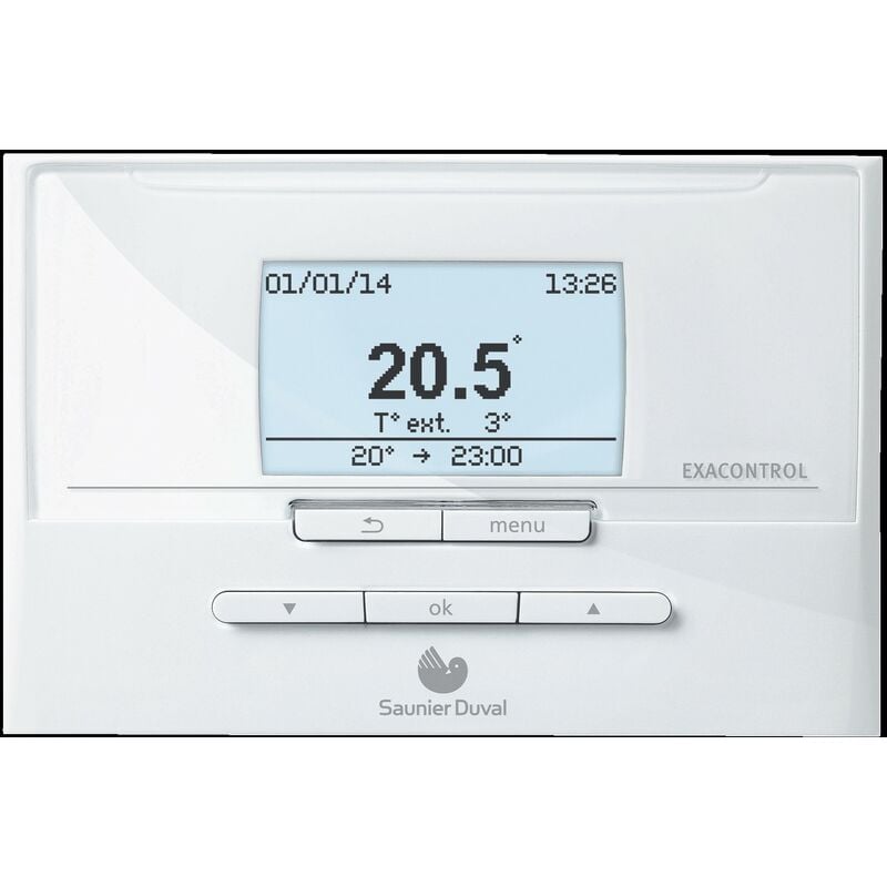 Saunier Duval - Thermostat d'Ambiance Sans Fil Modulant Programmable Exacontrol E7R c-b