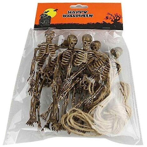 Accessoires suspendus pour maison hantée, décoration de fête maléfique, crâne mobile effrayant