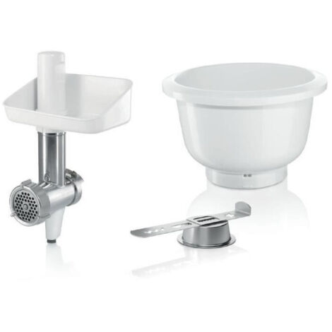 Accessori Baking Sensation - BOSCH - MUZ5BS1 - Macinacarne - Griglia da 5 mm - Accessorio biscotti 4 forme - Ciotola da 3,9 L