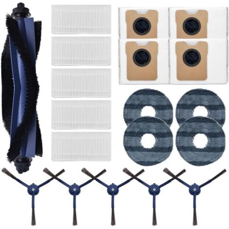 Accessori compatibili con l'aspirapolvere robot eufy omni C20: spazzola principale, spazzola laterale, filtro, mocio e sacchetto per la polvere