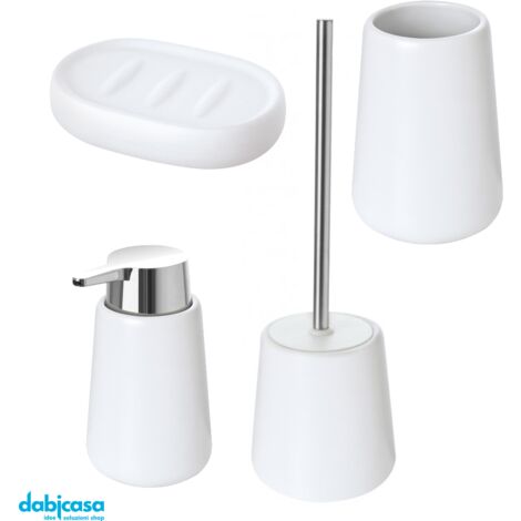 Set di Dispenser Dosatore per Sapone, Porta Saponetta e Bicchiere Port –  KasaStar