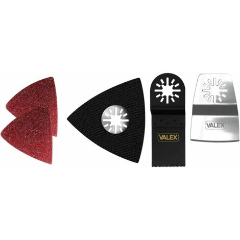 Accessori multiutensile carta lama set 4 pezzi per multijob bosch valex 1461580