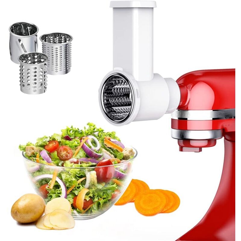 Image of Accessori per Affettatrice, Affettatrice Verdure Fresche Robot da Cucina , Macchina Insalata con La Pulizia